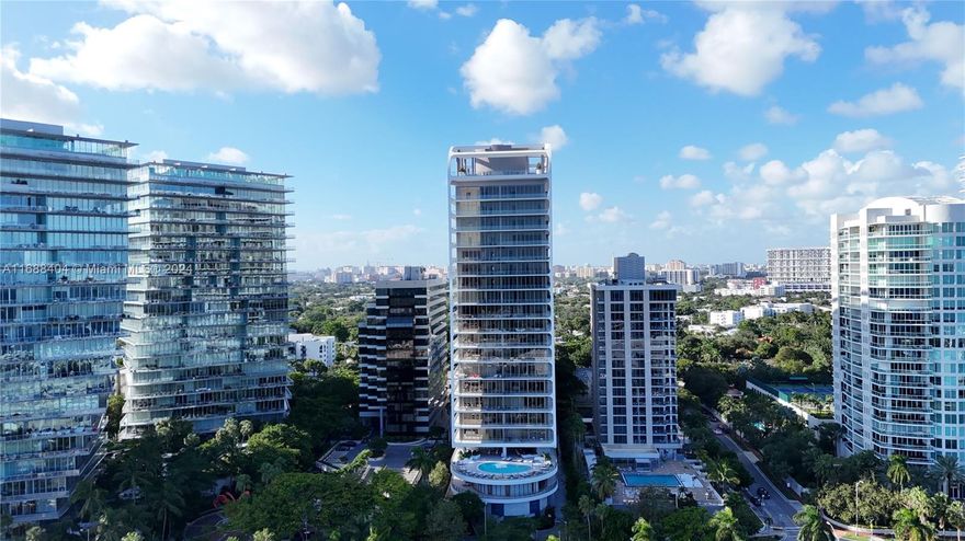 Mr. C Bayshore Tower, is situated on the Bay in the heart of Coconut Grove.  World Class architecture, features 24 hours concierge, butler service, ultimate high end amenities, two restaurants and the Cipriani Market. Two pools, juice bar and much more. This one of a kind apartment has wrap arround balcony,  and unobstructed stunning views from all rooms.