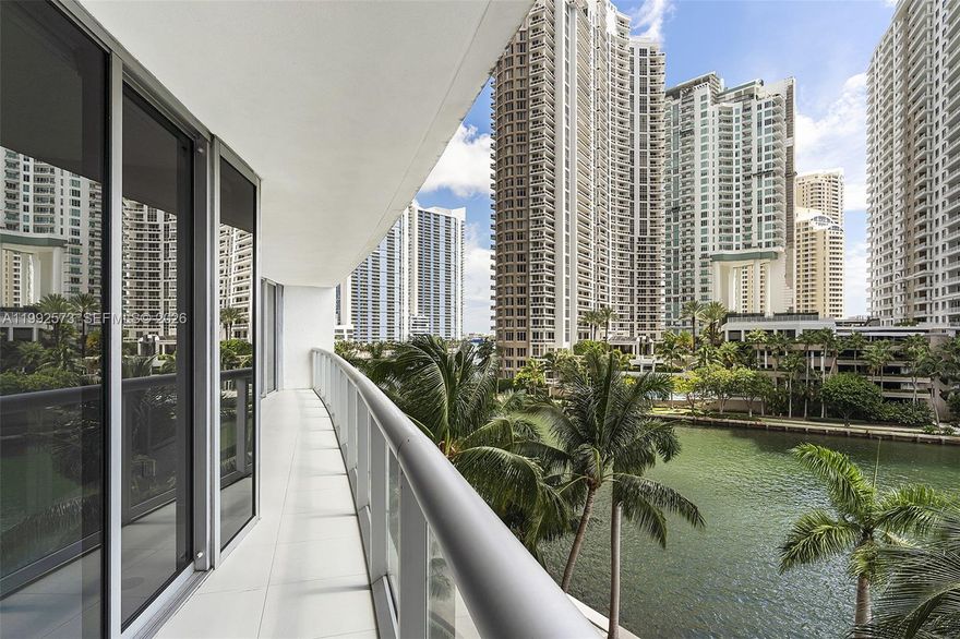 Open Balcony. Not clear on the work start date, but the balcony closure will last 6 months.  Live at Brickell's most sought after address,the Icon. A rare Bayliner unit with its private entrance, keeps these limited units private.Icon has only 11 floors of Bayliners of which only 4 lines are two bedrooms.This is almost as if you live in a townhouse on the bay, but with all of the finest amenities that Icon offers.The proximity of the Bayliners to the Bay is extremely unique. Impeccable unit,with white porcelain floors, a den space that can serve as a separate living room,split plan,with very spacious bathrooms, each with double sinks. Enjoy Icon's famous extra long lap pool, surrounded by ample lounges, and ending in a beautiful balcony drop into the scenic bay. Three restaurants onsite. Resort living,In walking distance to the center of Brickell,Downtown Miami,and the expressway