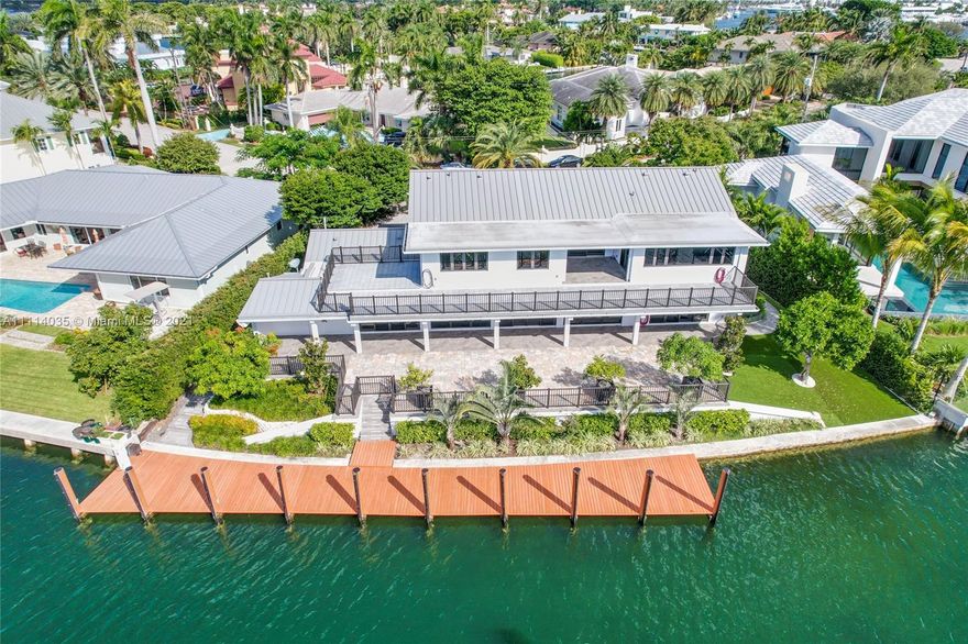 Enjoy some of the finest wide water views in Harbor Beach from this newly rebuilt and meticulously maintained residence on highly desirable Isla Bahia Drive.  Situated on Lake Sylvia with easy ocean access for up to a 116' yacht, this home was completely rebuilt down to the exterior walls in 2018 and boasts breathtaking views that capture your attention the moment you enter.  Features include master suites and laundry rooms on both levels, gym, sitting room, expansive outdoor entertaining areas & more.  Renovation included all new plumbing, electrical, roof, stucco, 4 zone A/C, drywall, insulation and more.  Enjoy one of Fort Lauderdale's premier neighborhoods that offers residents a private beach club, security patrol & more.  Just minutes to downtown/Las Olas, airport & all major roads.