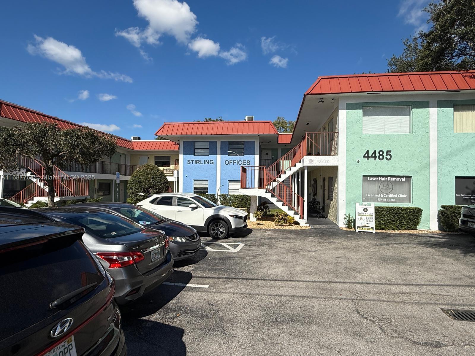 OFFICE BUILDING LOCATED ON STIRLING AND 441. 2 STORY BUILDING. SMALL OFFICE 700 SQFT FACEING STIRLING . CALL TODAY
FOR MORE INFORMATION
