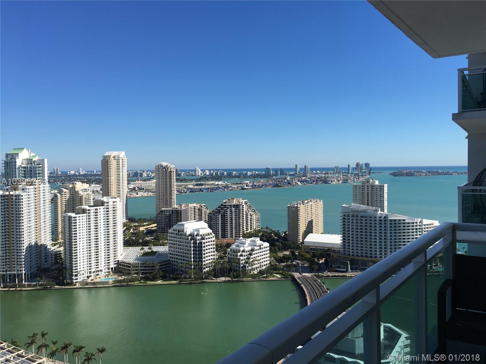 Amazing 2/2 with gorgeous water views. European Kitchen, s/s appliances, granite counter tops and marble vanities. Building has lots of amenities: theater room, party room, gym, business center. Great location, lots to do.