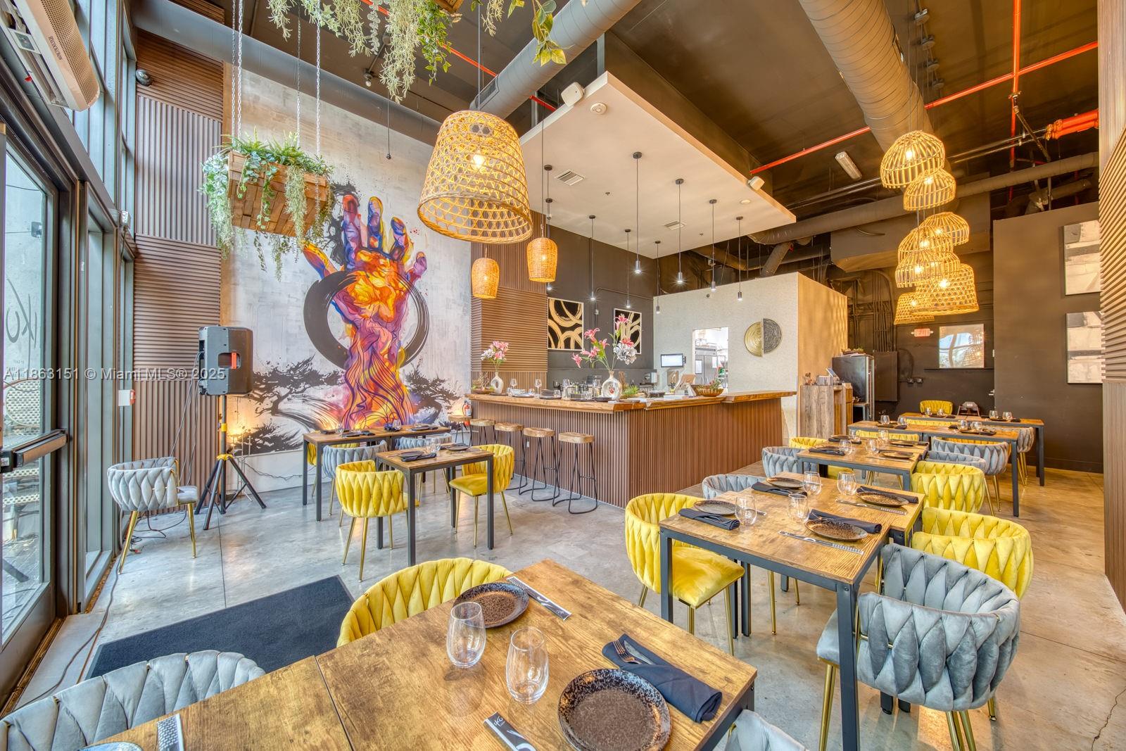 Restaurant For Sale in Miami's hippest neighborhood. With access to 535k people within a 5-mile radius, at the crossroads of Wynwood’s art scene, Edgewater’s luxury towers, and Downtown’s energy, this space puts you in the middle of it all. Fully equipped and turnkey, this sale of assets gives you a cafe approved for 50+ seats, with outdoor seating and 500 units upstairs. Permits, licenses, and GDO are active and up to date. Meticulously and beautifully designed, everything stays. Keep the same concept or bring your own. Below market rent. Vent in place, hood can be added if needed. The seller, who must sell for personal reasons, is willing to stay on and train the buyer to ensure their success. HD video available. May qualify for the visa. We’re always happy to help. Contact us today.