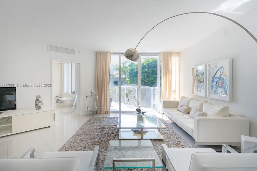 Experience the best of South Beach at Artecity North, located just moments from the sand, world-class hotels, shopping, and dining. Located behind the Bass Museum, this bright 1-bedroom + den, 2-bathroom, 940 SF condo offers comfort and convenience. Enjoy generous ceiling heights, abundant natural light, and a versatile den—ideal for a home office or guest space. The open living area extends to a private balcony with tranquil garden views, while in-unit laundry adds ease. Resort-style amenities include two pools, a fitness center, lush gardens, beach service, valet parking, and 24-hour security.