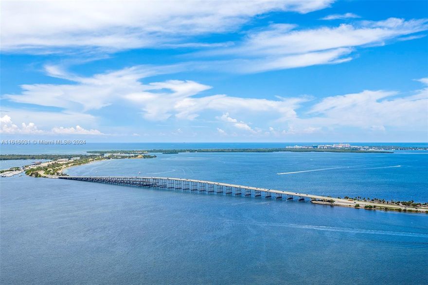This is an absolutely gorgeous and stunning 10,000 sq. ft. duplex in the sky with 180 degree views of Biscayne Bay, Miami Beach, Fisher Island, Key Biscayne and beyond and city scape views from the west side. The terrace and pool comprise of 4394 sq. ft. alone!! Completely updated in the most exquisite taste and sophistication. All new marble floors. This is a home for the most cultured and elegant buyer. No expense was spared. Enjoy your own private pool , 4 assigned parking spaces (2063,2086,2087,2088) and storage #B-060. Marina slip #13 with dimensions 27' x 97' x 5'25'' fits up to a 90' yacht. This is a first class building offering privacy, full services and an outstanding way of life! To see it is to want it!