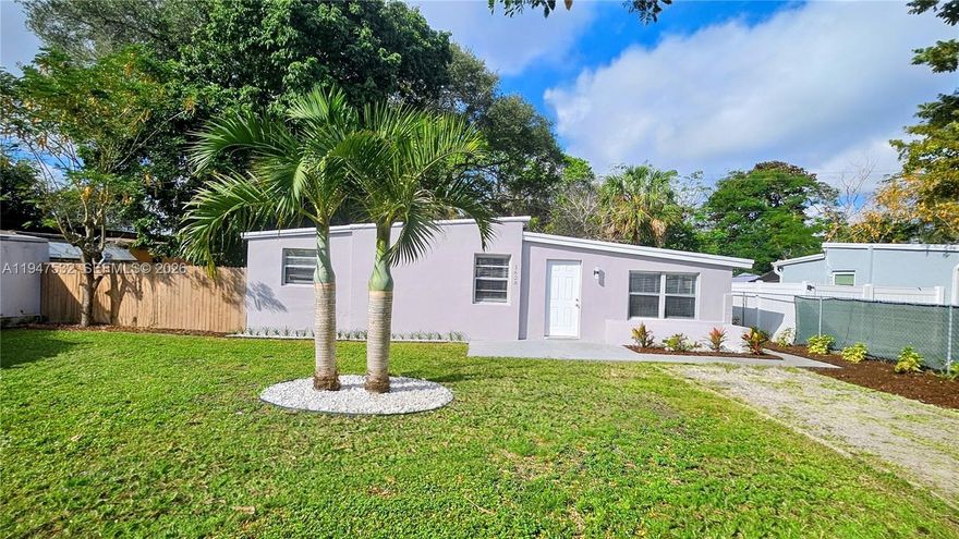 This move-in-ready gem offers the rare opportunity to enjoy a newly renovated, spacious home in an established, peaceful community. Experience the perfect blend of modern comfort and classic Florida charm in this beautifully remodeled 4-bedroom, 2-bathroom single-family home located in the heart of Fort Lauderdale. The gourmet kitchen is a true standout, boasting contemporary finishes and brand-new appliances, making it an ideal space for both everyday living and entertaining. With central air conditioning and a dedicated laundry room equipped with a washer and dryer.

Set on a generously sized lot in a quiet neighborhood, the property provides an exceptional outdoor retreat. The massive backyard is fully enclosed by a private fence, offering a secure and expansive space for pets, play, or weekend gatherings. Additional features include a large driveway for convenient off-street parking and a prime location just minutes from the vibrant dining, shopping, and entertainment of downtown Fort Lauderdale and its world-famous beaches.