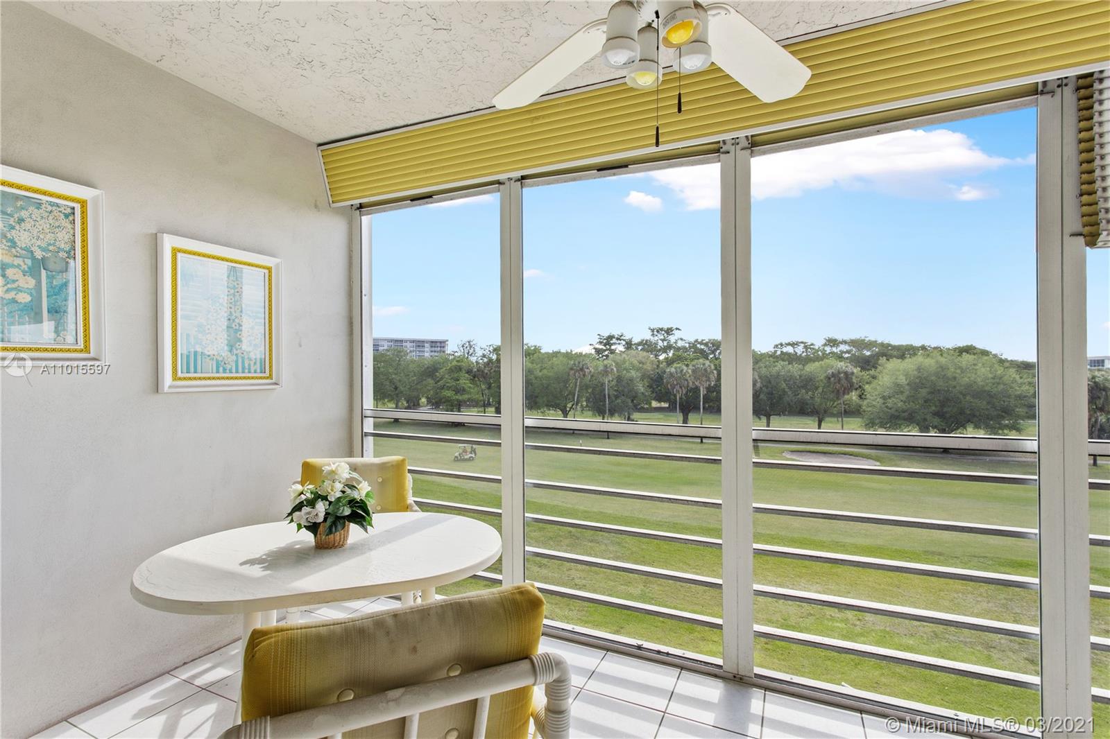 Estate Sale! Come live in the lovely community of Palm Aire in "The Oaks". Sit on the balcony and enjoy the cool breezes while you take in the relaxing golf course views. This unit is original and ready for you to make it your own or fix it up as an investment. The two bedrooms each have their own bathrooms and there is a washer/dryer in the unit. Walk out of the building and take a short walk to the two stunning community pools. You have one assigned parking spot and plenty of guest parking. Impact windows in bedrooms and kitchen and shutters for balcony. Priced to sell - will accept multiple offers.