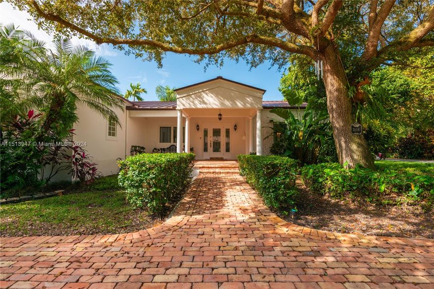 This beautiful home is located in the highly desirable High Pines on a lovely 12,000 Sq.ft  corner lot with full grown majestic Oak tree, along with fruit producing Mangoes and Banana trees. Recently renovated but keeping its charm, it has metal roof and impact windows and doors, new floors, and exterior gas generator. This home features spacious living and dining areas, updated kitchen with breakfast area surrounded by windows overlooking the pool, gas stove and stainless steel appliances. Three of the four bedrooms are en suite. It boasts a beautiful pool area with jacuzzi, Chickee hut, built-in gas barbecue for family enjoyment and entertaining. 

Please text or call Listing Agent