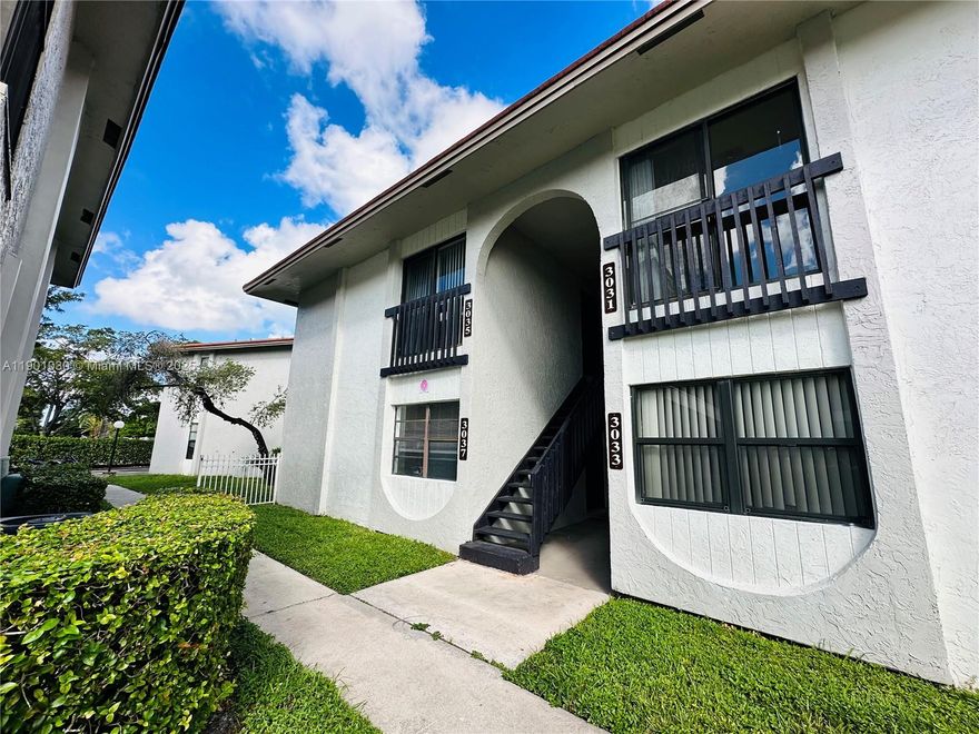 Welcome to this charming 2-bedroom, 2-bath condo located in the heart of West Coral Springs! This bright and well-maintained first floor unit offers a comfortable layout. Enjoy peaceful pool steps away from your unit, extra storage in the balcony, and the convenience of an in-unit washer and dryer. Nestled in a highly sought-after area with top-rated schools, shopping, dining, and major roads just minutes away. A perfect place to call home — schedule your showing today! Pets welcome.