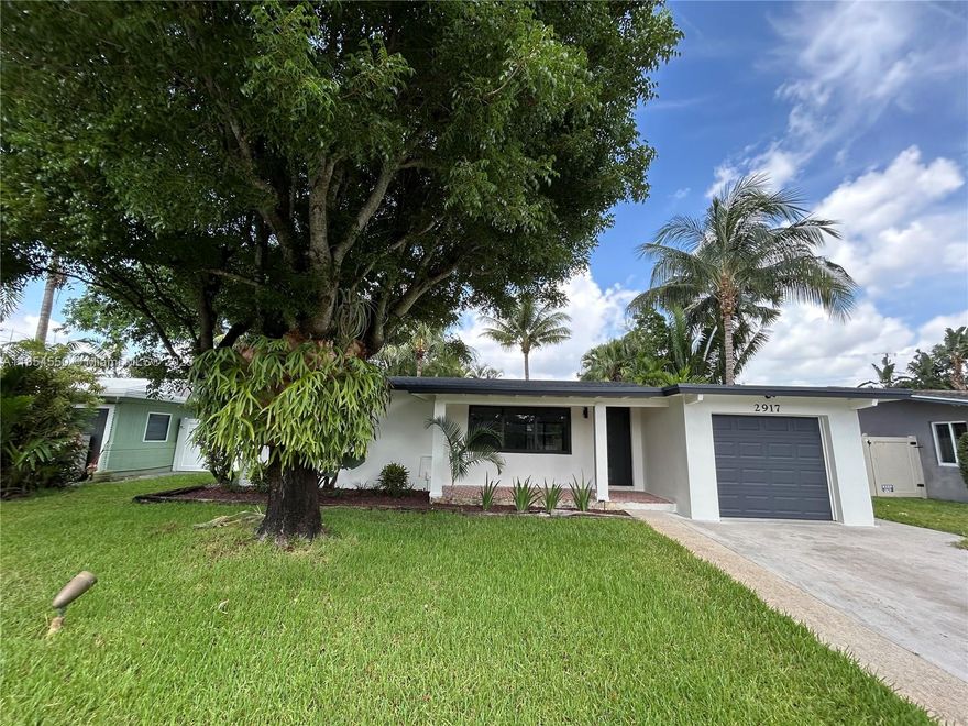 Rare opportunity-act fast before it's gone! Fully remodeled home in Wilton Manors. Complete with modern finishes, ready for someone to call it home. The house features Beautiful Open Concept Kitchen with new stainless steel appliances and new counter tops and cabinets. Tile Flooring Through Out. New Impact Windows and Doors. New Roof. Utility room plus 1 car garage.  Backyard has a screened in porch and plenty of space for a new pool to be built. Garage with new automatic door. This home is on a quiet street with great neighbors. House is located just minutes from Popular Wilton Drive, Restaurants, Schools, Shopping, and Fort Lauderdale International Airport.