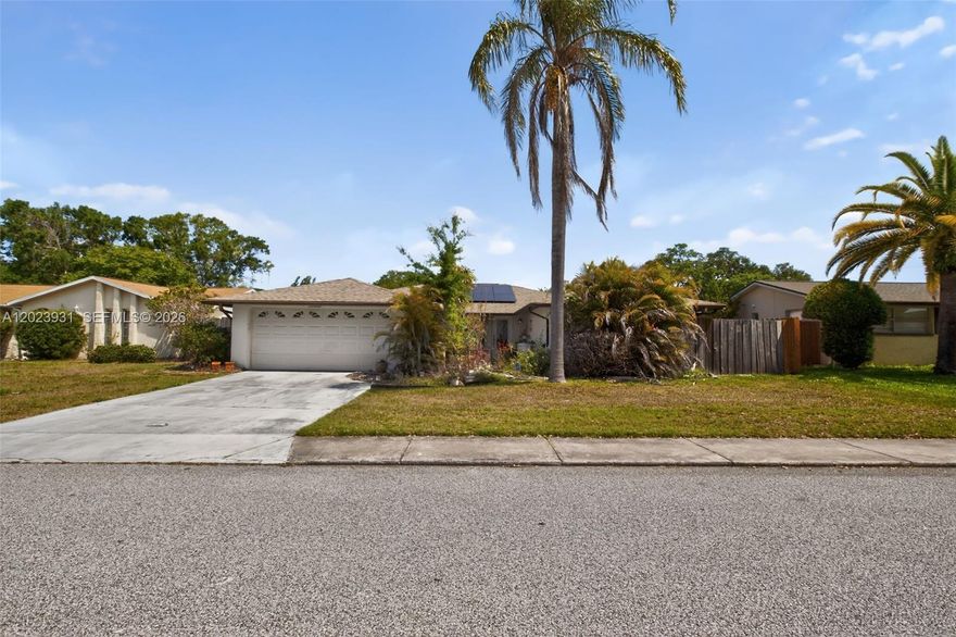 This amazing 3-bedroom home is packed with potential and perfect for investors, flippers, landlords, or buyers looking to build instant sweat equity. Featuring a spacious layout and excellent potential, this property is located in a quiet area close to shopping, dining, schools, and some of the Golf Coast's best outdoor attractions, including Robert K Rees Memorial Park, Wemer-Boyce Salt Springs State Park, and Jay B Starkey Wilderness Park for boating, kayaking, fishing, hiking, and stunning sunsets. Whether you're searching for your next flip, rental investment, or future dream home project, this property is priced to sell and offers endless possibilities. Schedule your showing today before it's gone.