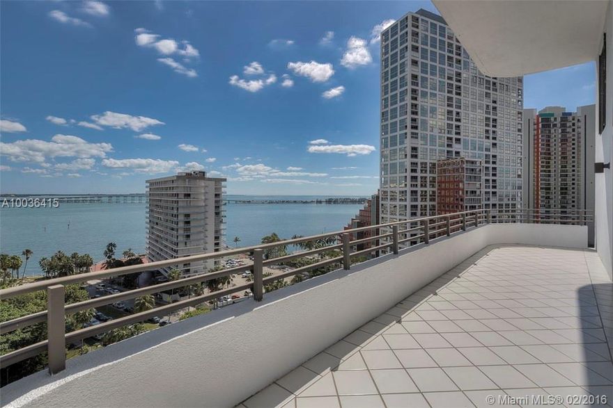A UNIQUE GEM! Your chance to own this one-of-a-kind 3000+sqft two-story mansion in the sky at Brickell East. With an impressive 2 story living room, floor-to-ceiling glass, panoramic bay views, and 3 over-sized terraces this upscale residence is perfect for entertaining. Marble flooring throughout, 2 master suites plus 2 other guest bedrooms for a total 4 bedrooms make this unit a rare find. Brickell East is very private boutique building only 66-units, 2-units per floor and resort style amenities.