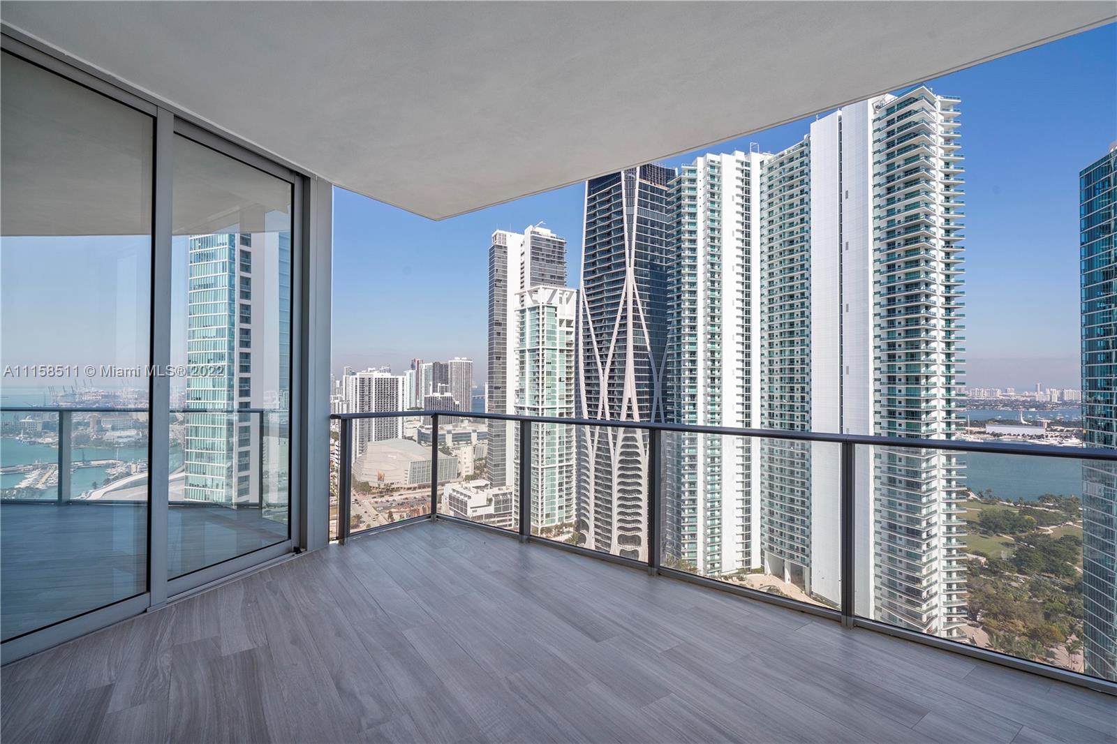 AVAILABLE BY FEBRUARY 25th !!! IN PARAMOUNT MIAMI WORLD CENTER, A MUST SEE 2 BEDROOM/ 3 BATHROOM + DEN SUITE WITH AN AMAZING VIEW. PRIVATE ELEVATOR TO THE SUITE, SPACIOUS KITCHEN/ LIVING AREA. THE KITCHEN IS EQUIPPED WITH BOSCH APPLIANCES, SUB-ZERO FRIDGE AND GLASS-TOP STOVE WITH STAINLESS STEEL HIDDEN VENT. THE BUILDING HAS AMAZING AMENITIES FOR EVERYONE INCLUDING INDOORS BASKETBALL COURT, 5 POOLS, SPA, GYM WITH BOXING AREA, BBQ KITCHEN, VIRTUAL GOLF, RECORDING STUDIO, RACQUETBALL, YOGA STUDIO, SUNRISE POOL, & KIDS PLAY AREA. LOCATED IN A PRIME AREA ITS MINUTES FROM TRAIN STATION, AMERICAN AIRLINES ARENA, BAY SIDE, LUXURY RETAILERS, RESTAURANTS AND MUSEUMS.