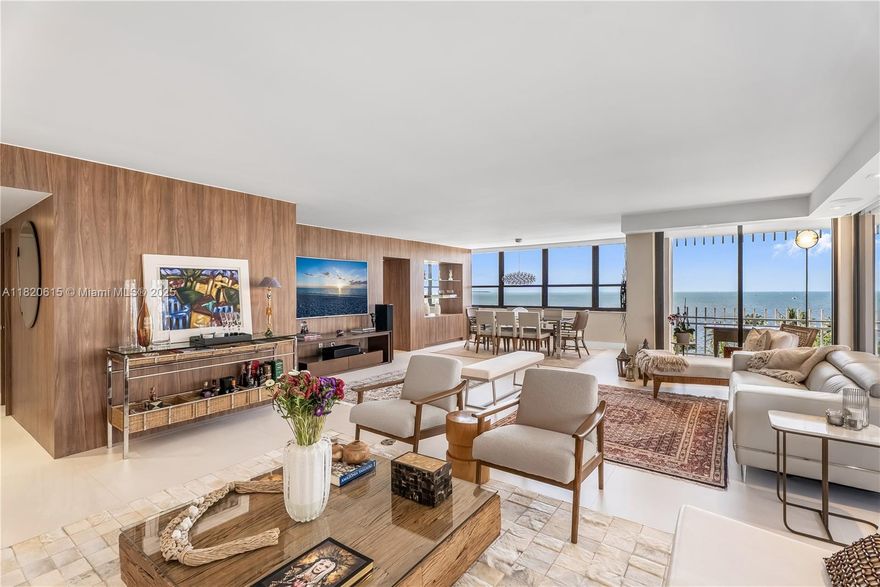 Discover a rare offering in the exclusive Grove Isle community—Unit 602, a fully remodeled 3 Be/2Ba residence with refined design, panoramic bay views, and total privacy, unobstructed by the new Vita development. This elegant home is thoughtfully updated, featuring a spacious open-concept living & dining area with floor-to-ceiling glass. The designer kitchen boasts quartz countertops, premium appliances, and sleek cabinetry, while the bathrooms feature curated finishes and walk-in showers for a spa-like feel. Custom lighting, high-end flooring & built-ins enhance the home’s style. Step onto the large balcony to enjoy uninterrupted bay views. Experience the tranquility of island living with 24/7 security, marina access, tennis courts & resort-style amenities, just minutes from Coconut Grove