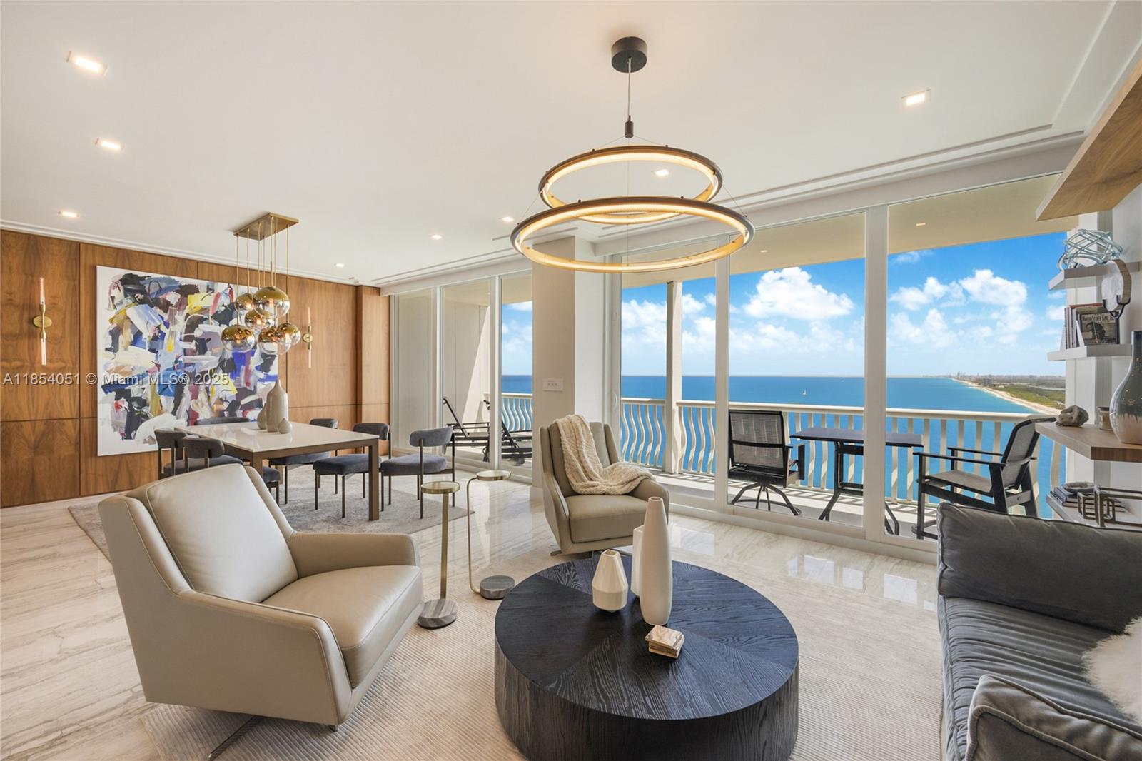 Winter season lease available from 10/1/25 to 4/30/26 with a 6 month minimum. 2 BR/2.5 BA magazine quality designer furnished penthouse in highly desirable Point of Americas II. Enjoy spectacular & direct ocean, inlet, cruise ship & coastal views south to Miami and north to the Hillsboro Lighthouse from all rooms & from the north & south terraces. Fully renovated & features include 9' ceilings, fine fixtures & finishes throughout, laundry room, floor to ceiling impact glass & more. Includes monthly housekeeping. Five star resort amenities include 24 hour security, private restaurant, guest suites, fitness center, library, EV charging, lush pools & the widest private beach in Fort Lauderdale. Close proximity to Las Olas/downtown, airport, Brightline & all major roads. No pets & no smoking.