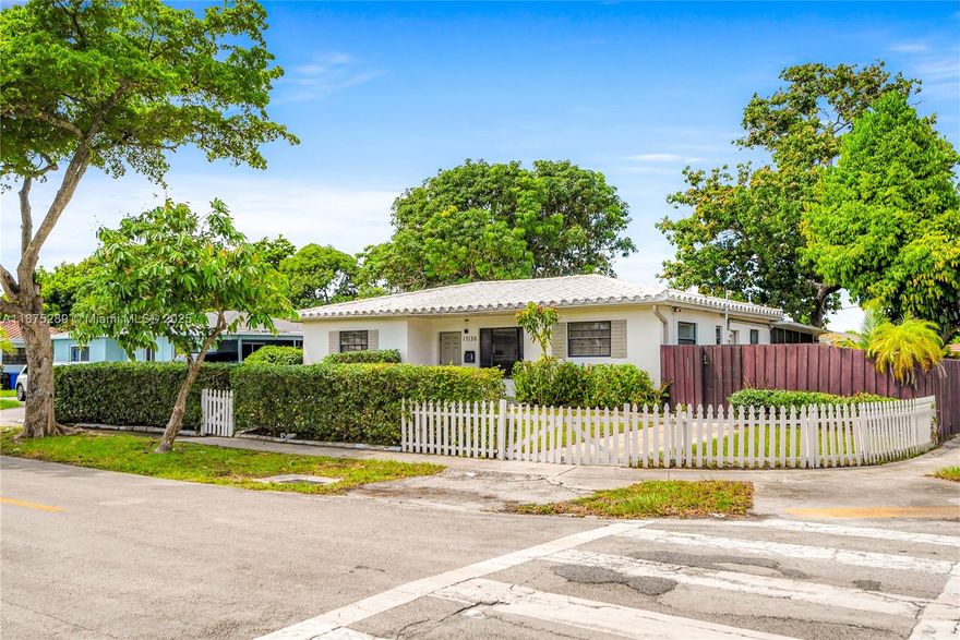 Welcome to this spacious 3 bedroom, 2 bathroom single family home on a corner lot centrally located in North Miami Beach. The home features an open and inviting layout with a split floor plan and an expansive sunroom that can serve as a family room, office, or additional living area. The updated kitchen offers sleek wood cabinetry, stainless steel appliances, and a subway tile backsplash. Bathrooms are refreshed with modern fixtures and clean tile finishes. A dedicated laundry area with washer and dryer adds everyday convenience, while the spacious yard provides plenty of room for outdoor living. Conveniently located near parks, schools, shopping, dining, places of worship, and major roadways.
