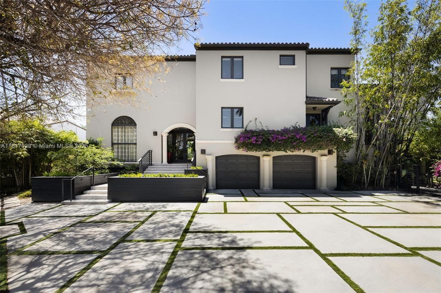 Refined elegance in gated Cocoplum. Fully Remodeled 6-bed, 4.5-bath residence offers both grand entertaining & serene family living. Features include formal living & dining rooms, office/den, spacious bedrooms, marble bathrooms, and family room with dramatic cathedral-ceiling and French doors opening to cozy terrace. Ground-level bonuses include staff quarters with en-suite bath, cabana bath & music studio. Pool, impact glass throughout, new roof (2024)
Every detail has been carefully curated. Gourmet kitchen boasts 3 Viking ovens, 2 Miele dishwashers, Thermador wine cellar, and bright breakfast area. 
Defining feature is elegant custom woodwork—from oak floors to office’s exotic rosewood wall paneling. A luxurious, private sanctuary in one of Coral Gables’ most desirable neighborhoods.