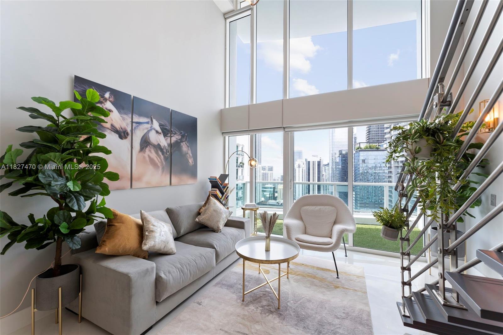 Fully Renovated & Move-In Ready Gem in the Heart of Brickell! Step into this one-of-a-kind, loft-style 1-bed, 1.5-bath unit that has been freshly renovated from top to bottom — including brand new bathrooms, floors, and ceilings. Sold exactly as pictured, this home comes fully furnished, complete with all plates, bedding, and silverware — simply bring your suitcase and move right in! No other unit in the building compares — this is truly a must-see. Enjoy an open kitchen with stainless steel appliances, impact windows, and a balcony with breathtaking, uninterrupted city and river views. Pet-friendly and ideal for remote work. Located steps from Brickell City Centre, Mary Brickell Village, Metro Mover, and Miami's finest restaurants.
