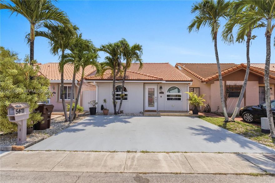 Well-maintained 3-bedroom, 2-bathroom single-family home in the desirable Alameda by the Lake community in Hialeah. This ready to move in home features an open floor plan with a bright living area, open kitchen, ample storage, spacious primary suite with a walk-in closet. Roof was installed in 2018, impact windows and doors, tankless water heater, washer and dryer. Enjoy the covered terrace with a perfect outdoor area for gatherings and activities. Large walk-in closet in the primary room. Conveniently located near schools, parks, shopping, and major highways, this home offers comfort, functionality, and an excellent location in West Hialeah. LOW HOA PAYMENTS of $250.00 ANNUALLY. This property will not last long so schedule your showing today.