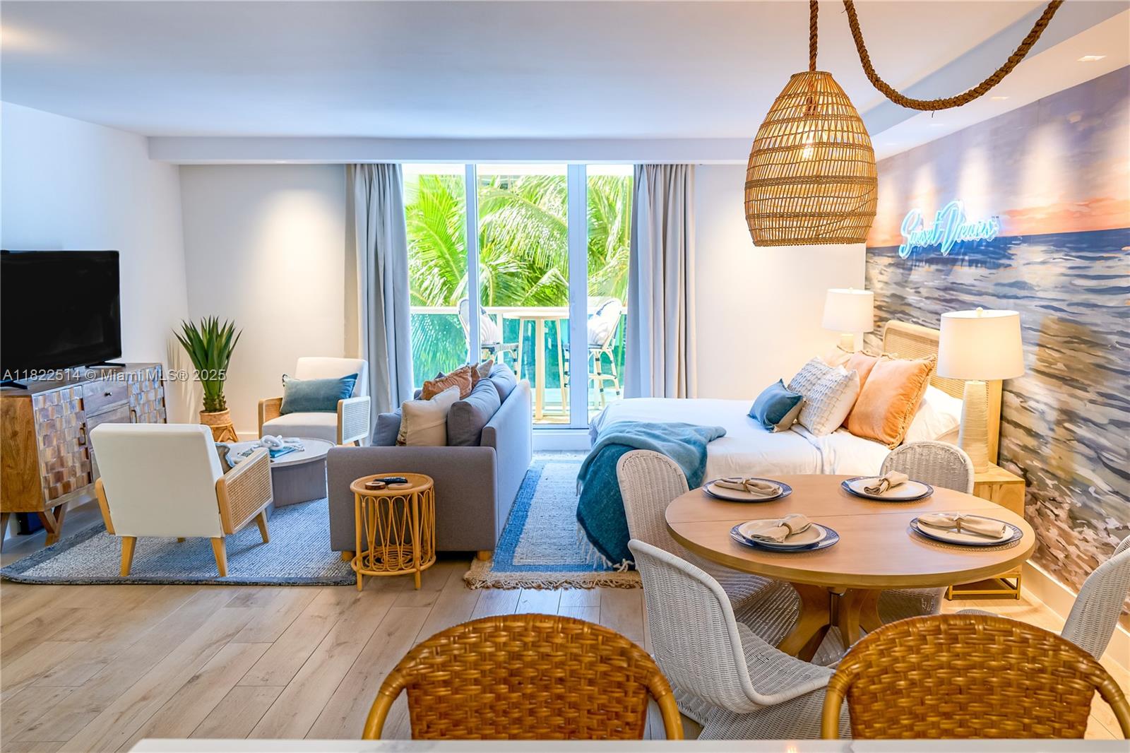 Oceanfront living at its finest at The Roney Palace! This beautifully renovated, TURN-KEY, oversized studio features high-end finishes, top-of-the-line appliances, and a private balcony to soak in the breeze. Ready for immediate enjoyment or lucrative short term rental income. HOA includes cable, wifi, AC, water, & parking—plus access to the world-renowned 1 Hotel South Beach's 5-star resort amenities: four pools, a rooftop oasis with panoramic views, a private beach club w/ umbrella & towel service, acclaimed restaurants, state-of-the-art Anatomy Gym, & Bamford Wellness Spa. In the heart of Miami Beach on iconic Collins Ave and steps from everything South Beach has to offer—dining, nightlife, shopping, & the vibrant culture that makes this destination world-famous. All assessments Paid.