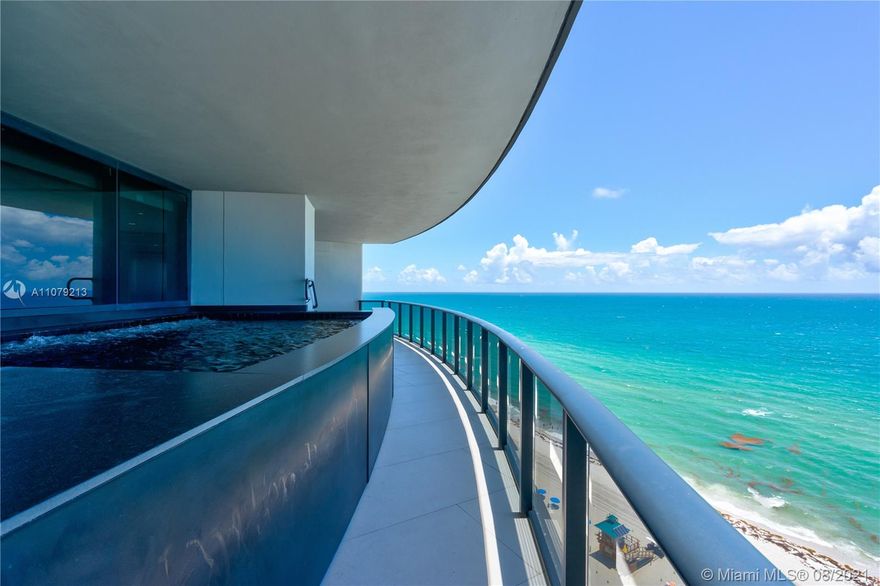 This Amazing Unit with 4 bedrooms and 4.5 bathrooms at the Elegant Porsche Building has the Best and Biggest Floor Plan with Unique finishes done by owner: Dropped ceiling in living areas, special LED lighting, special marble on fireplace and half bath, Italian porcelain tile in external and internal areas. Pre-wired automation for audio, video, lighting and motorized blinds. Panoramic living area with views of the Ocean, city and canal. Private plunge pool & summer kitchen on expansive balcony; 2 private elevators directly to your unit, internal elevator & the robotic "Dezervator" TM to bring your cars directly into your residence’s 2 car garage under A/C. Amenities: theater, restaurant, lounge bar, sunset pools, spa, yoga center. Same Pictures are virtually staged. You must see it!!!