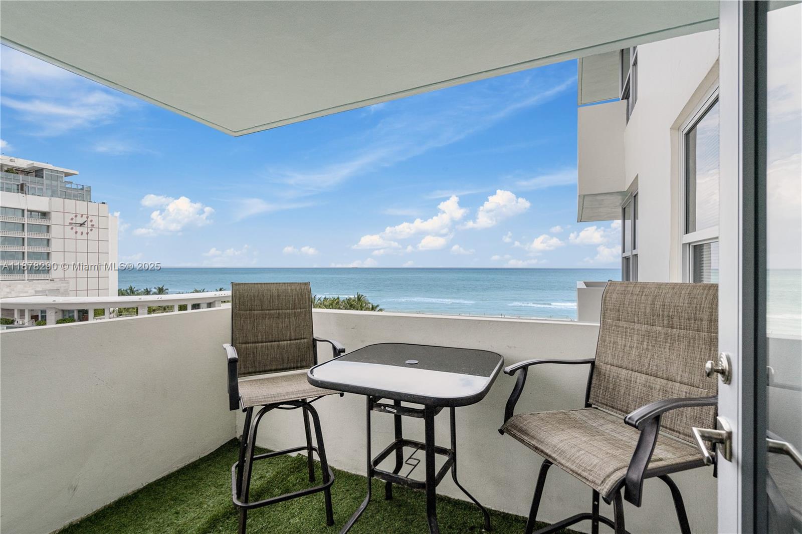 Experience luxury living at Triton Tower! This fully furnished unit offers breathtaking ocean views from the balcony, with modern features like hurricane-proof windows, tile floors, and a beautiful kitchen with stainless steel appliances. Rent includes premium amenities: beach service, 24/7 security, doorman, gym, package concierge, and two pools. Ideally situated on the beach and boardwalk, close to the vibrant Faena district. Assigned parking available paid to the association. Enjoy the best of Miami Beach with oceanfront living in this sophisticated high-rise residence. Schedule a showing today!