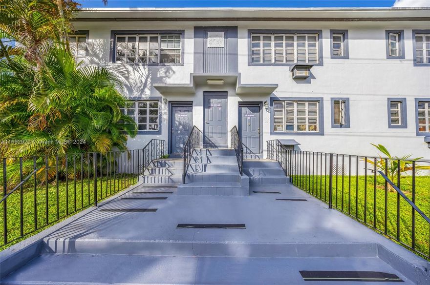 Fausto Commercial presents this apartment complex in East Little Havana of 41 units sitting on over 35,000 SF of land. 30 of the units are 1948 vintage that were impeccably restored in 2008 with new roofs, electrical, floors and plumbing. In 2007 an additional structure of 12 units was added; these have individual water meters, central a/c, PVC plumbing, and impact windows and doors. There are 23 spacious 1 bedroom units, and 18 - two bedroom one bath units with parking on site, and washer/dryers available in the courtyard. At $304/SF for the building or $231,707/unit, you won’t find anything else like this. The location is itself an amazing urban amenity being just one blocks from Riverside Park, and residents with children will love its only 2 blocks from Ada Merritt.