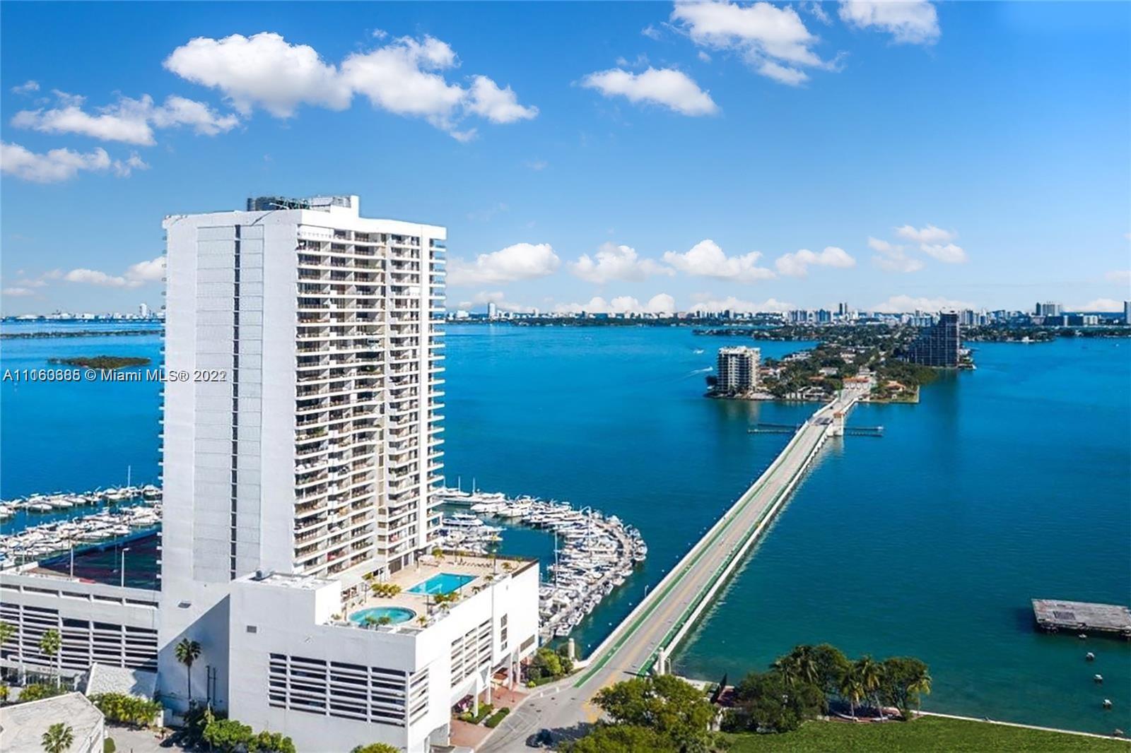 Beautiful 1bed/1.5 bath residence at the Venetia Condo with amazing views of Biscayne Bay, Miami Beach & Miami. Located in Miami’s hottest neighborhood, The Arts & Entertainment District! Open kitchen, wood floors, spacious bedroom,2 walk in closets, 1 assigned parking #263 on the 5th floor. Concierge service, 24hr security, valet parking, 2 pools, gym, beauty salon, Mike’s Irish Pub on the 9th fl. Marina also available. Walking distance to The Arsht Center for the Performing Arts, PAM Museum, AAA Arena, Publix, Restaurants & Shops. Minutes to Wynwood, Design District, South Beach.Near metro mover,bus station,I-395,I-95 &SR112. There is a 40 yr recertification monthly special assessment of $232.88 until Dec.2028. Tenant in place until July 31,2022. Showings only on Thursday from 2-6pm.