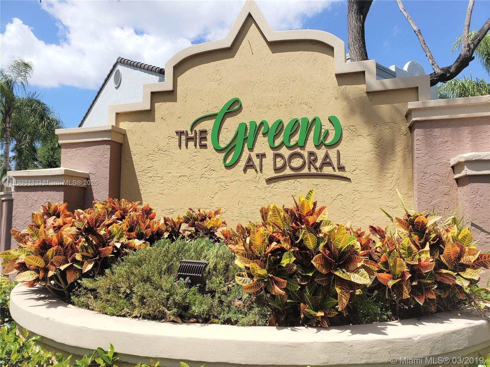 Well, maintain a lovely and spacious unit in the heart of Doral. 2 bedrooms 2 baths 1,105 s/f with a washer and dryer inside the unit. Tiled floor throughout, on the first floor, split floor plan, and recently painted. Centrally located near all supermarkets, shopping centers, Highways, and Downtown Doral. In a Gated Community, with a pool, tennis courts, and exercise room to enjoy all year round. 1 Assigned parking space and plenty of guest parking. Call the listing agent for more information. The association application process may take up to 20 business days.