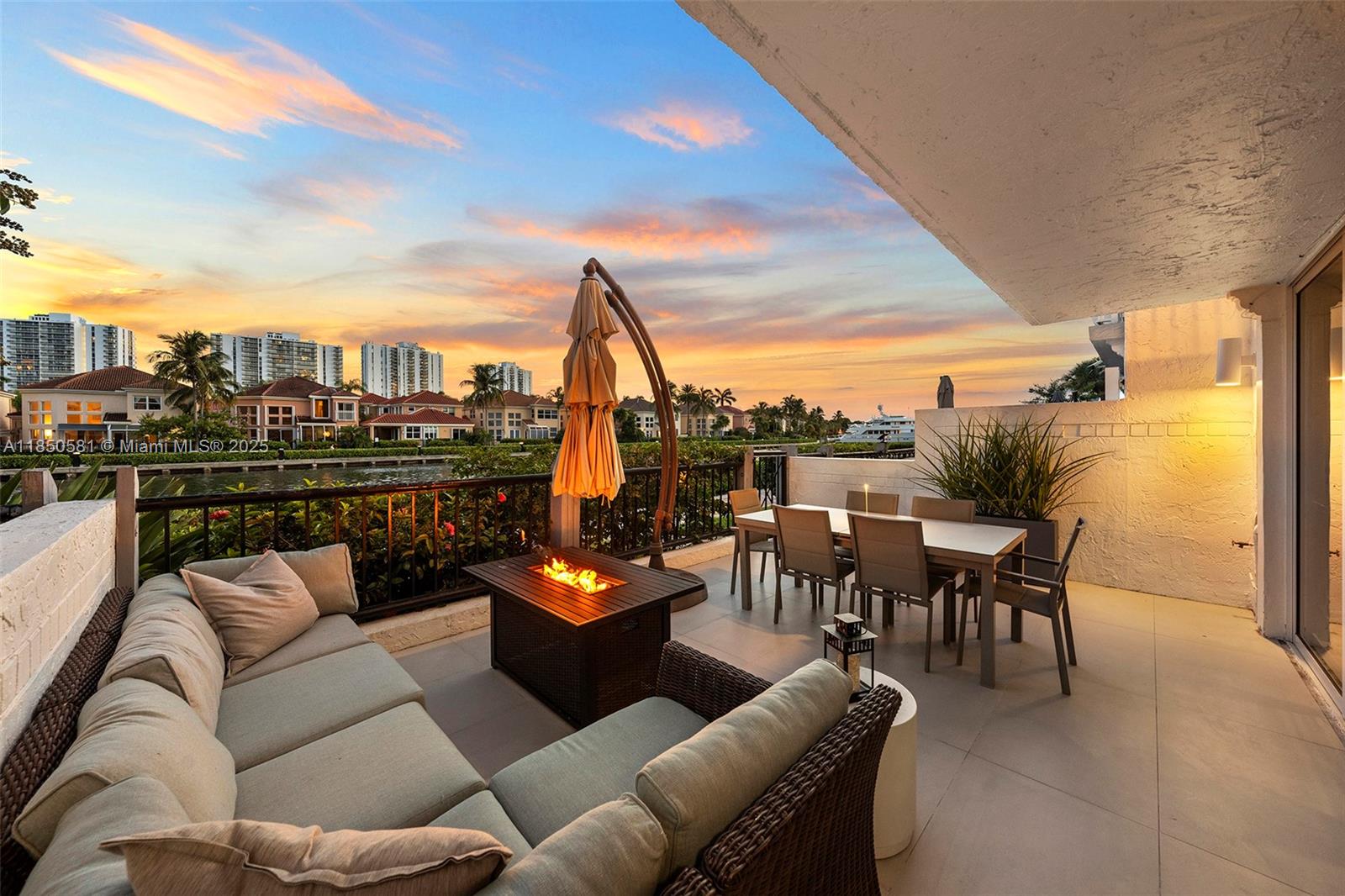 Completely renovated and rarely available, this coveted corner waterfront townhome offers stunning water views and most desirable floor plan in Golden Pointe’s gated community. Featuring a new contemporary kitchen, updated bathrooms, new flooring, and impact windows/doors, this 4BR/2.5BA home is filled with natural light and boasts a spacious tiled two-car garage. Larger primary suite with private balcony. Entertain in your waterfront terrace and side terrace with southern exposure ensuring abundance of natural sunlight year-round, direct access to the scenic waterfront promenade leading to The Waterways Marina and Boat slips. Walking distance to Aventura Mall, Shoppes of the Waterways, top schools. Only 79 residences, with approx. half on the water– don’t miss this opportunity!