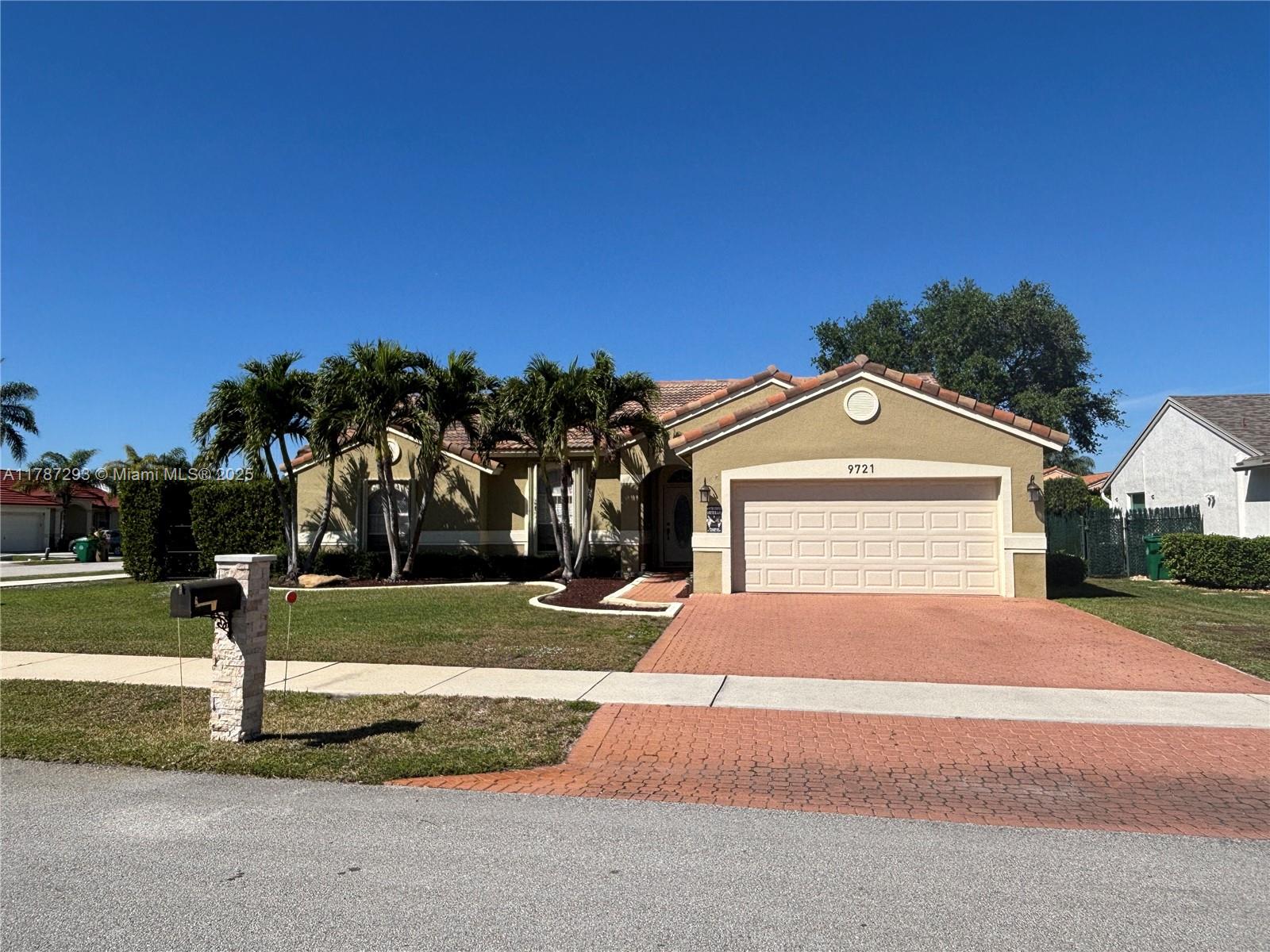 Rental Property at 9721 Sw 15th Dr, Davie, Broward County, Florida - Bedrooms: 3 
Bathrooms: 2  - $4,200 MO.