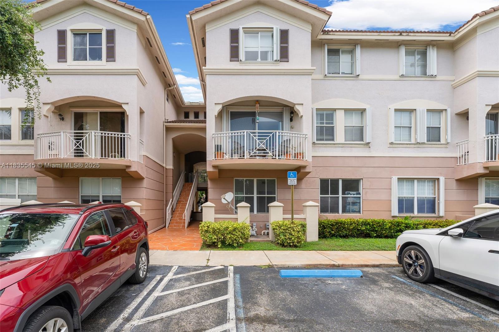 Well-maintained 2-story condo/townhouse 3BR/2.5BA located in the highly desirable Century Park community.This home offers an open layout filled w/natural light, including a foyer,living room,dining area,kitchen,and laundry on the 1st floor.Sliding doors in the living room open to a private balcony, perfect for outdoor relaxation.Tile flooring on the 1st floor,wood on the stairs,and laminate on the 2nd floor.S/S appliances in the kitchen, granite countertops.The primary bedroom comes w/a walk-in closet and a bathroom w/a shower,ample storage space, accordion hurricane shutters.The community offers pools,clubhouse,two gyms,and ample parking.Located near EXPY, schools,malls,FIU,the airport,and restaurants.Perfect as an investment property or primary residence.High rental demand in the area!