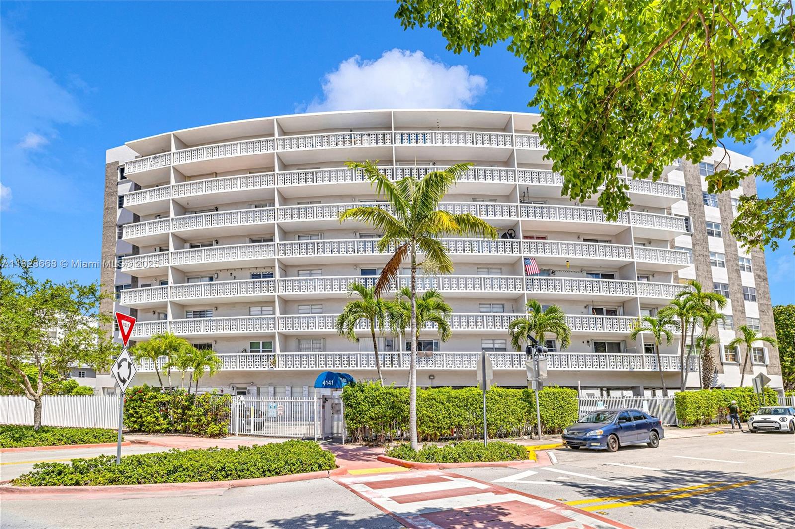 Rarely available spacious and private corner unit with 7th floor views of surrounding Miami Beach area.
Enjoy easy access to the beach, 195, Mt Sinai, synagogues and Lincoln Road. This charming 1 bedroom, 1.5 bath features new wood-like ceramic floors, updated bathrooms, new baseboards, new outlets, bedroom with in-suite bathroom, walk-in closet and 2nd closet. Kitchen is spacious and bright with beautiful views. Available stylishly furnished or unfurnished. Enjoy proximity to restaurants and shops, vibrant nightlife within walking distance. Gated condo with 1 assigned parking space. Condo has reserves.