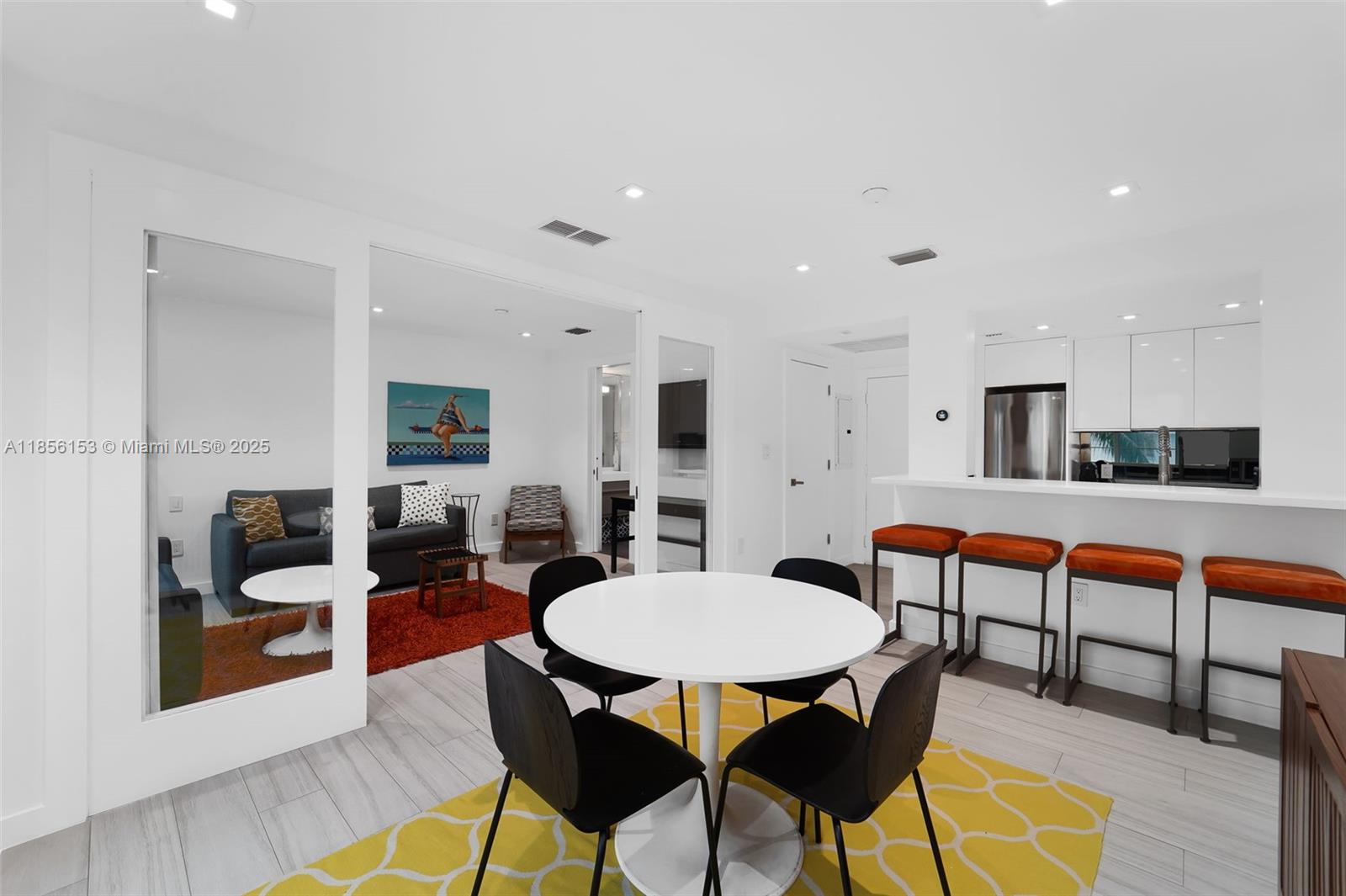 Nestled at the serene end of famous Ocean Drive, this beautifully remodeled Art Deco gem is your perfect Miami Beach retreat. Completely renovated with no detail spared, it offers impact windows, recessed lighting, and brand-new ceramic floors. The unit features a washer/dryer, automatic blinds, a dishwasher, and even a Roomba. With two TVs, a spacious walk-in closet, and a second bedroom that can be closed off, it’s move-in ready—just bring your toothbrush! Enjoy residential street parking and step right across the street for morning ocean dips. This is turnkey coastal living at its finest.