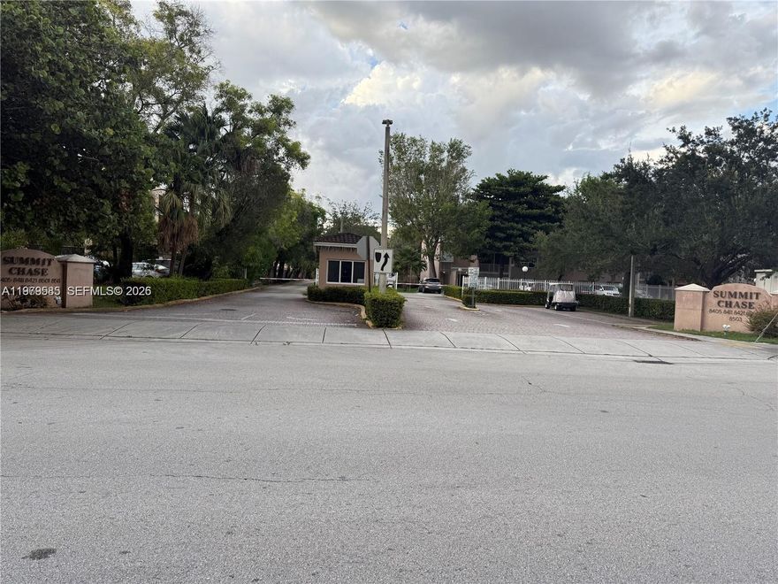 Spacious and completely remodeled 1-bedroom and 1-bathroom condo on the first floor in the highly desirable community of Summit Chase. Beautiful and modern kitchen with stainless steel appliances and a spacious living and dining area. This fantastic and convenient condo is located near the Dolphin Mall, restaurants and entertainment venues, Miami International Airport, and major highways. The building offers secure access and 24/7 security for your peace of mind. 1 assigned parking space, and plenty of visitor parking spaces. A must-see that won't last long! No Pets As Per Association Rules!