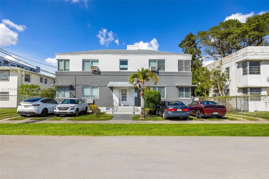 East Side Flats at 539 NE 82nd Terrace is a prime multifamily investment in Miami Shores. Built in 1936 with reinforced concrete, this well-maintained property features five units: one studio, one 1-bed/1-bath, and three 2-bed/1-bath units. Spanning 3,568 sq. ft. on a 0.17-acre lot, each unit offers a fully equipped kitchen, tiled floors, and wall A/C units. Residents enjoy a private backyard, ample parking, and a brand-new roof. Generating a 7%+ cap rate with potential to exceed 8%, this property offers strong cash flow. Situated off US-1, it provides easy access to Downtown Miami, airports, beaches, shopping, and dining. A rare investment opportunity in a high-demand rental market!