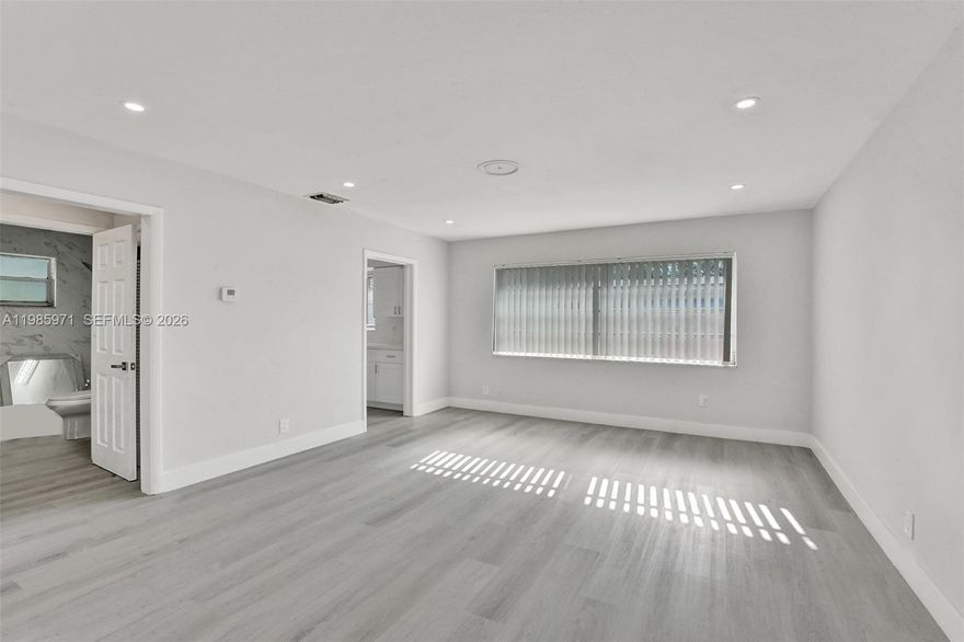 Beautifully renovated first-floor studio available for quick move-in. No HOA and no credit required. Water and electricity are included in the rent. Located in the heart of Hollywood, this studio features an upgraded kitchen, wood flooring throughout, and a private 1-bath layout. Situated in a cozy five plex within close distance to the Hard Rock Casino, the unit includes  backyard access and parking available for up to two vehicles.