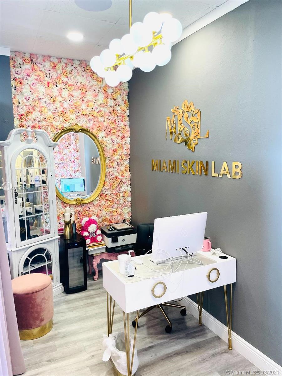 BEAUTIFUL MIAMI SKIN LAB, ( THE CURRENT LEASE HAVE A VERY LOW MONTHLY PAYMENT ONLY $$$ 1331) THIS BUSINESS INCLUDES: LASER MACHINE, V-TEN MACHINE, 3 BEDS, WATER FOUNTAIN, COFFEE MACHINE, TV, COMPUTER, IG WEBSITE, APPOINTMENT SYSTEM, FACIAL MACHINE, MICRODERABRASUN MACHINE, LAMPS, FURNITURE, CAMERA SYSTEM, TOWEL MACHINE, LED, DERMAPEN MACHINE, 2 STEAMERS. CALL NOW THIS WONT LAST.