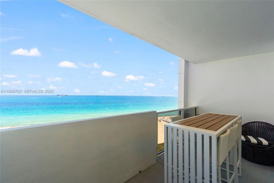 AVAILABLE NOW!! Stunning direct ocean-view apartment with balcony at Decoplage Condo! This beautiful, fully renovated and tastefully decorated 2-bedroom, 2-bathroom unit on the 14th floor is your dream home. It features ceramic flooring throughout, stainless-steel appliances, glass showers in both bathrooms, washer and dryer, and walk-in closets. The rental price reflects a yearly lease. For shorter rental periods, the price may vary depending on the length of stay and the season. Rent includes TV cable, Wi-Fi, two designated covered parking spaces, and valet parking for one car. Building amenities include a heated pool, renovated fitness center, and direct beach access. Prime South Beach location on Lincoln Road, directly across from the Ritz-Carlton Hotel, within close proximity to dining, shopping, and entertainment.