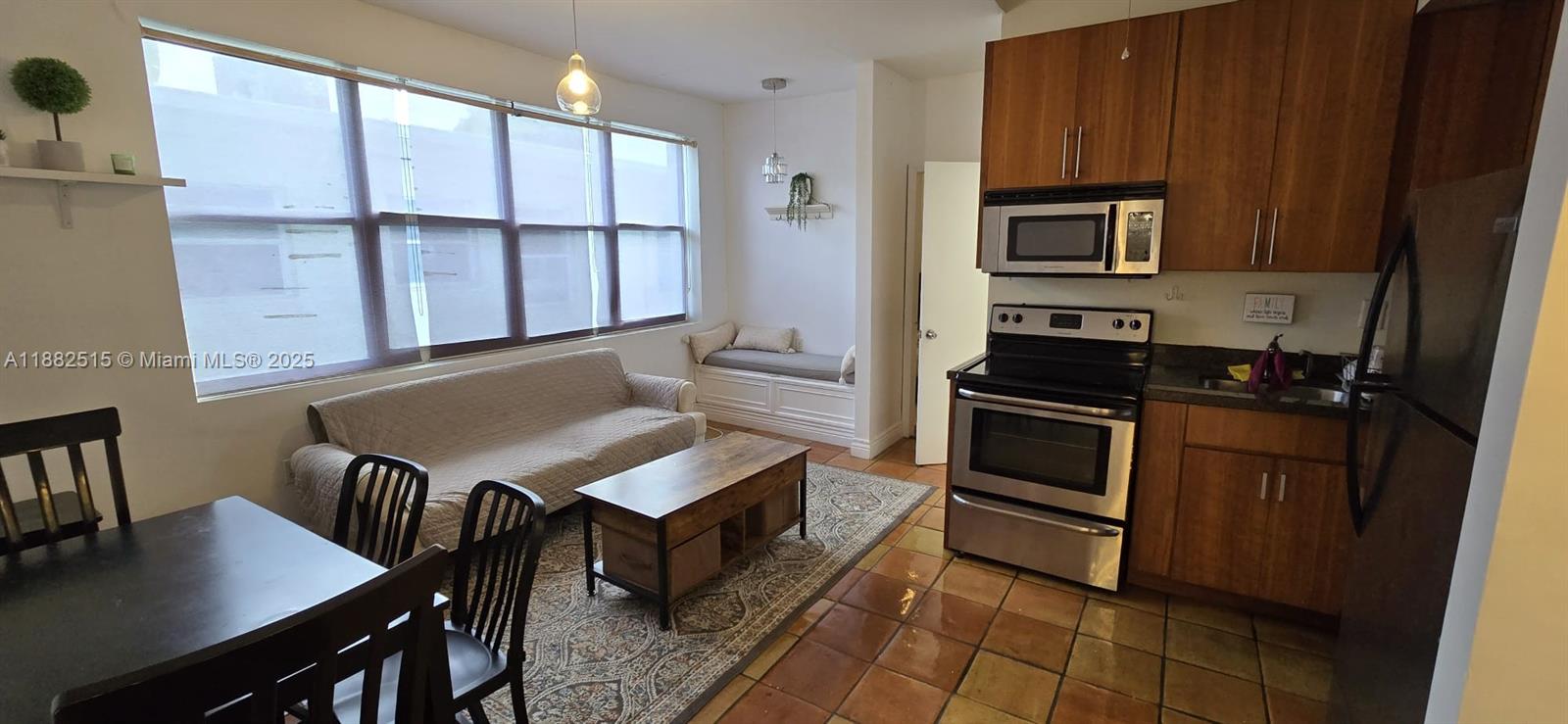 RECENTLY REMODELED Art Deco charmer! Live only 3 blocks from the fabulous sands of famous South Beach! Granite counter tops, stainless appliances, hardwood floors & Mexican tile throughout! 2 upgraded full baths, high ceilings-very spacious master & split bedroom plan. Secure building only 4 blocks to Lincoln Rd. Shopping / nightlife at your fingertips. Easy to show. Lowest priced (and lowest HOA) 2/2 in SoBe. Currently rented through July 31, 2025 at $2450 per month.