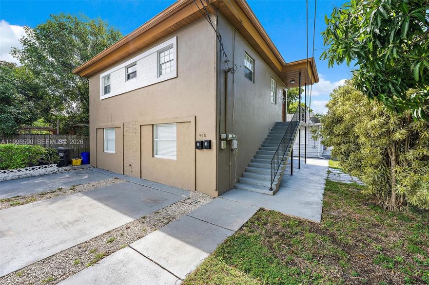 Rare income-producing triplex in the sought-after Pineapple Park neighborhood of West Palm Beach. Situated on an oversized 9,647 SF lot just minutes from Downtown West Palm Beach, CityPlace, the Brightline station, Palm Beach Island, and some of the area’s best dining, shopping, and entertainment, this property offers a turnkey opportunity in one of South Florida’s most dynamic and rapidly growing markets.

The front CBS duplex features two fully renovated short-term rental units with updated kitchens, modern finishes, and private entrances. Both units have demonstrated strong performance with 73–75% occupancy in 2025 and over $77,000 in combined short-term rental revenue.

The rear 2BD/1BA single-family home provides additional income and flexibility, making the property ideal for investors seeking diversified revenue streams or an owner-operator looking to offset expenses.

In total, the property generated over $102,000 in gross income in 2025, supported by strong rental demand driven by West Palm Beach’s continued growth as a destination for residents, visitors, and relocating professionals.

All units offer independent entrances and ample off-street parking, and furniture and furnishings in the short-term rental units convey, creating a turnkey investment ready for immediate operation.