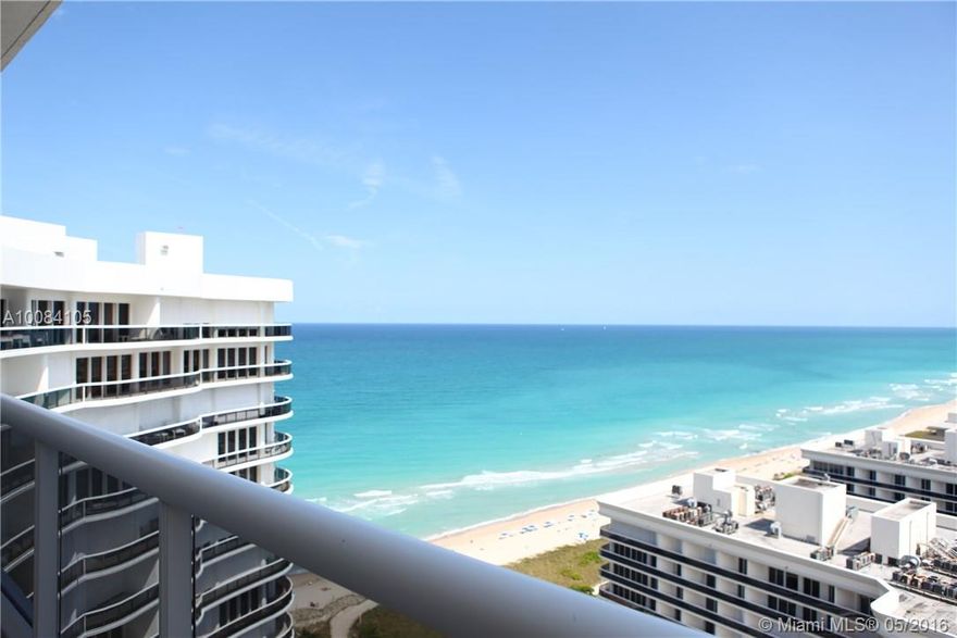 Luxurious and custom-built Tower Suite in Bal Harbour's Majestic Tower. Private and sprawling residence features magnificent 180 degree southwest views overlooking beautiful beaches and Miami Beach skyline - wraparound balconies throughout. Open floorplan offers two living rooms, four bedrooms with an unparalleled master-suite, five full and two half baths, a full Chef's kitchen, and formal dining room. Exquisitely designed unit features Jerusalem marble flooring and Crestron Smart-Home technology.