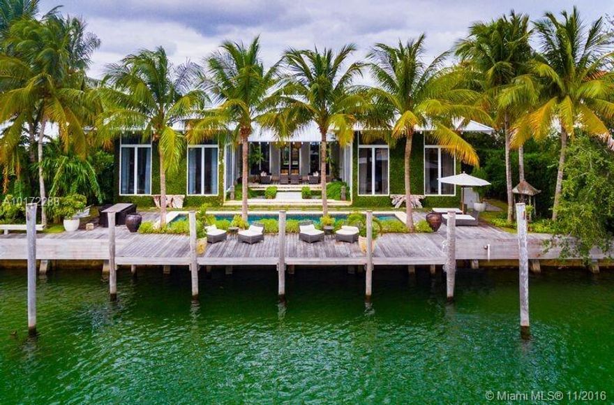 Elegance without equal. This stunning waterfront Residence is truly the finest in Key Biscayne. Built to the most exacting standards the home is adorned w/the finest finishes. The interior boasts high ceilings & soaring impact windows opening to a covered terrace, heated infinity pool & private boat dock on 100' linear ft of waterfront. State-of-the-art home features 6.5BA & 6BD, each w/en-suite baths, formal living areas & an indoor/outdoor children's area. Enjoy water sports & live the life you dream.