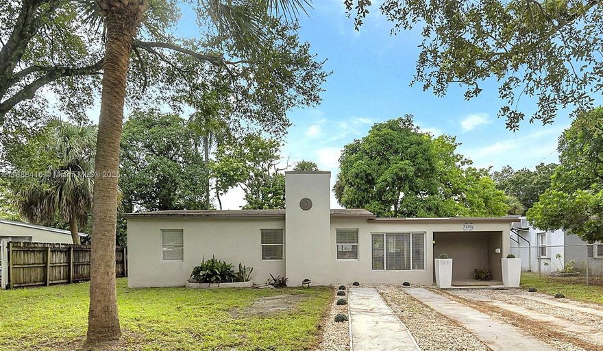 Beautifully updated 3/2 home with outdoor paradise near downtown Ft. Lauderdale
Charming home in Woodland Park enclave of Riverland, walking distance to Tri-Rail and the revitalized 24th Ave shopping plaza. Just 12 minutes to Las Olas, FLL airport, the beach, Galleria Mall, and Dania Pointe.  This lovely home offers a new fully permitted 3rd bedroom carport conversion.  Other features include office nook, spa-inspired bathrooms, cozy fireplace, tankless water heater, w/d both inside and out. The expansive backyard is perfect for relaxation or entertaining with a pergola, wood & tile terrace, mango tree, and room for your dream pool. A brand-new driveway completes this move-in ready retreat.