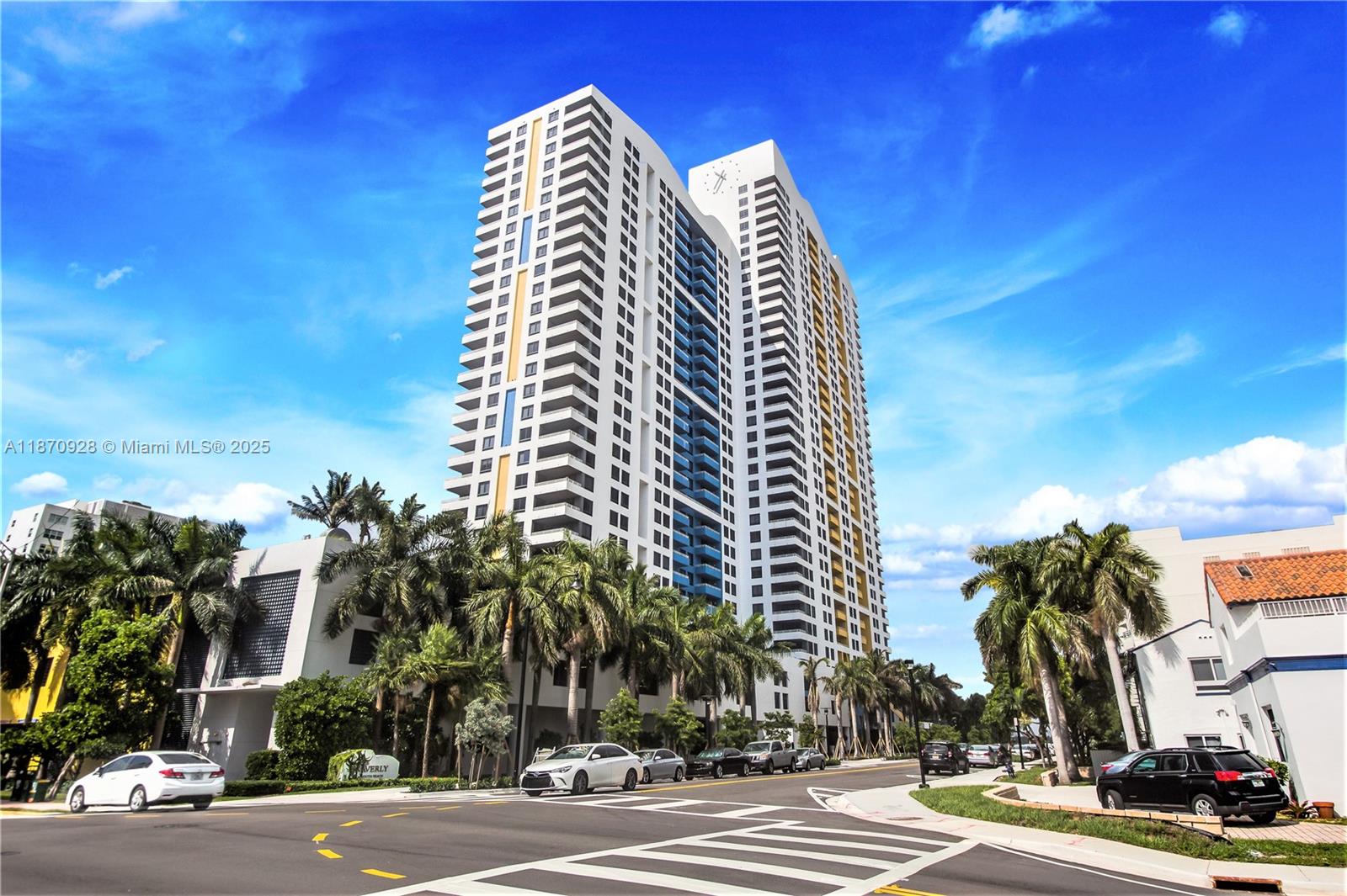 Luxury waterfront condo on highest available floor. Live the Miami Beach dream in this waterfront condo updated and reimagined by a prominent designer. Split bedroom plan, high ceilings, terrazzo tile floors, sleek kitchen with huge island and views to the bay, ocean, South Beach and beyond. Every room has custom cabinetry, extra storage and tons of light from the oversized windows. The Waverly is an established and well managed association with resort-style amenities including pool, bay walk, tennis court, putitng green, community BBQ, bodega, health club and even a sand vollley-ball court. Unit includes parking for two cars (one self-park, one valet). No concrete restoration or balcony closures are in progress. Bayfront pool is open! Annual, unfurnished and availalbe October.