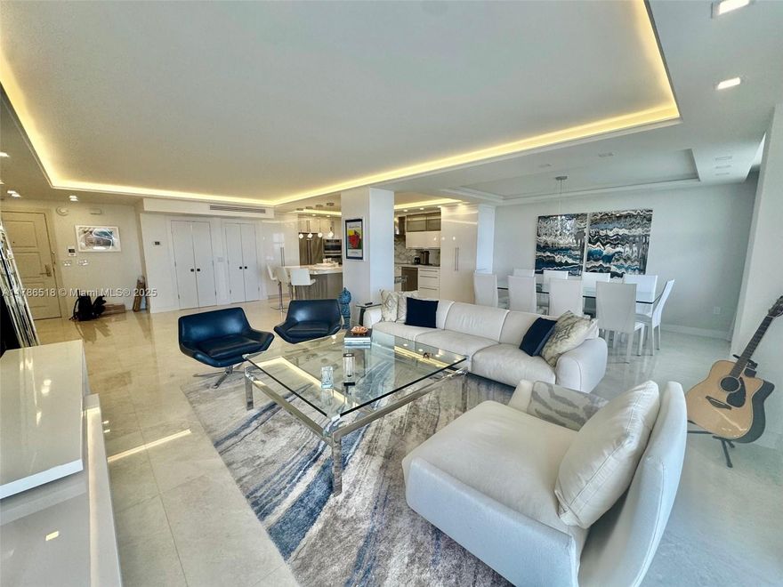 Extraordinary views of the ocean South Exposure - Totally renovated with no expenses spared. Spacious 3/3 Open concept. New glass balcony enclosure ,washer/dryer inside unit. One of the best lines in the building almost 2000Sqft.The Balmoral is renowned for its impeccable 5star services such as beach service/attendants, Valet parking, bellman, gym,24hr security; Building is undergoing renovations  & some amenities may not be available. Exquisite address located directly across the Bal Harbour Shops, close to Harding district & house of worship.Come explore the fabulous Bal Harbour beach living at its best location location location