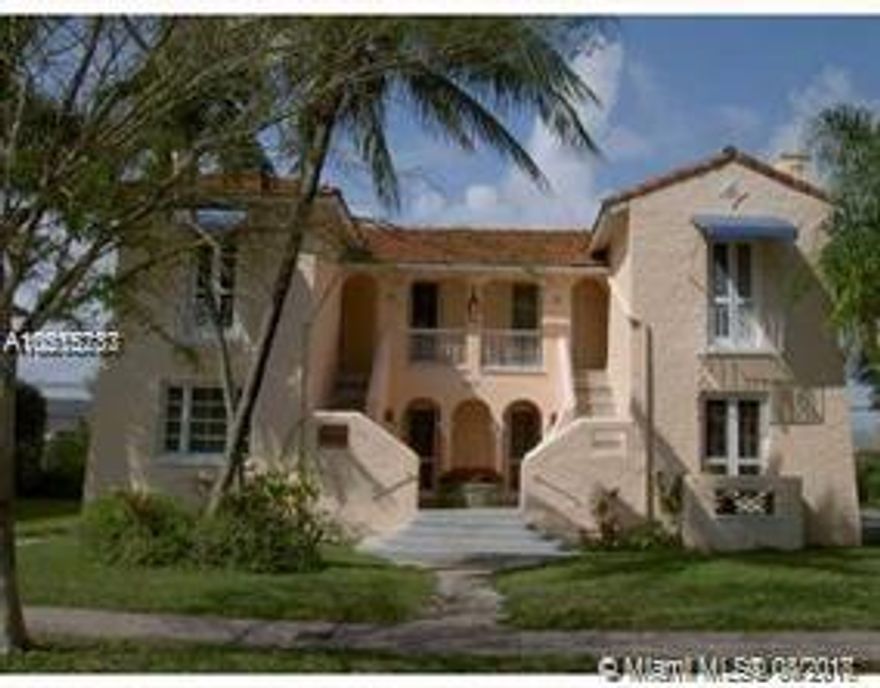 First floor apartment located behind Old Spanish fourplex. Side entrance through private paved patio area. Tiled floors throughout. Pets ok with security deposit.