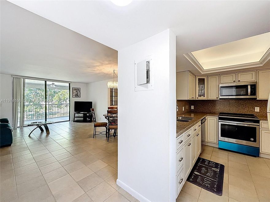 Opportunity! For Sale! Bright 2 bed /2 bath condo in a 55+ community, surrounded by the Oriole Golf Course. Located on the 2nd floor, this unit features renovated bathrooms, and an enclosed balcony that adds extra living space. Enjoy peace of mind in this quiet and affordable community perfect for retirement living. Conveniently close to shopping, dining, and recreational amenities. A fantastic opportunity to enjoy the South Florida lifestyle at an unbeatable price! One of the community pools is just steps from the unit. At least one resident must be 55 or older; additional occupants must be 16 or older. Minimum 10% down payment