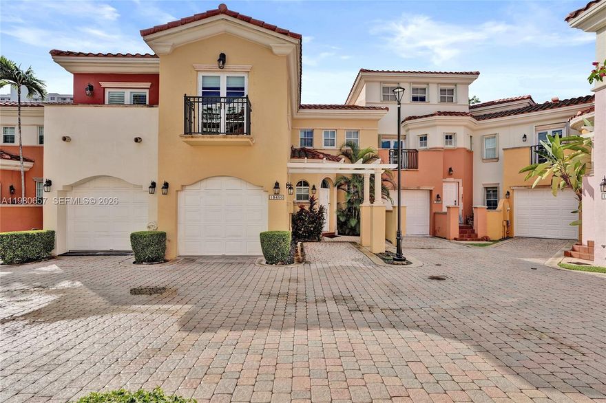 This beautiful two-story townhome offers approximately 2,000 square feet of living space with three bedrooms and two and a half bathrooms. All bedrooms are located on the second floor, providing privacy and separation from the main living and entertaining areas downstairs. The home features a private garage and a spacious outdoor patio, perfect for barbecues, relaxing evenings, or enjoying South Florida’s warm weather. Located in the desirable community of Aventur Bay Townhomes in Aventura, residents enjoy amenities such as a community pool, fitness center, and 24-hour security. The property is also ideally situated near Aventura Mall, along with nearby supermarkets, restaurants, and shops, and is only minutes from the beach, offering both convenience and the vibrant South Florida lifestyle.