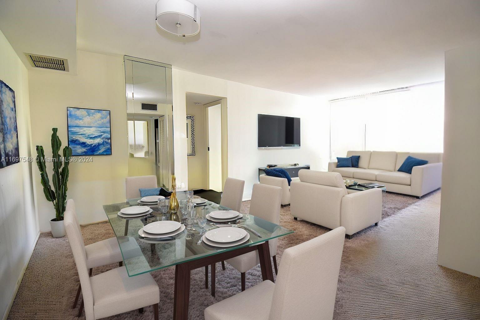 Beautiful 2 bedroom, 2 bathroom condo offering 940 sq ft of living space in the heart of Sunny Isles. Just one block from the pristine beaches, this well-maintained unit offers the perfect coastal lifestyle. Community amenities include a pool and fully equipped fitness center. One assigned parking spot included. Perfectly situated near dining, shopping, and entertainment. Easy access to beach, cafes, and local attractions. Incredible value for this prime beachside location. Schedule your viewing today!