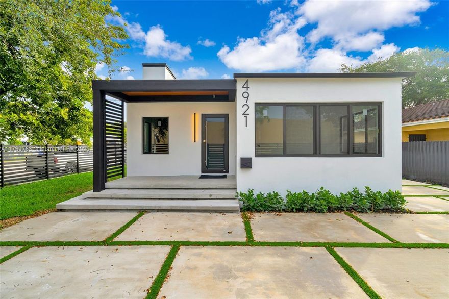 Welcome to this beautifully renovated modern single-family home! Located just minutes away from Miami Design District. GREAT FOR SHORT TERM RENTAL , This home has undergone a complete transformation, featuring modern finishes including ceramic floors, stainless steel appliances, quartz countertops, and ample cabinet space. The master suite offers a tranquil retreat with a beautiful custom designed closet and a fully renovated en-suite bathroom. The additional bedrooms are equally spacious and share an updated full bathroom. It offers new impact windows & doors & new plumbing.The large backyard provides ample space for outdoor activities, and a new gazebo to entertain family and friends. This turnkey property is move-in ready.   Great investment property and short term rent.
